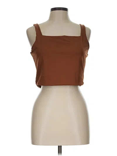 Pre-owned Efan Active Tank Top In Brown