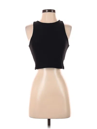 Pre-owned Efan Sleeveless Top Black Halter Neckline Tops