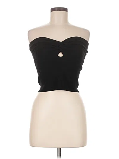 Pre-owned Efan Sleeveless Top Black Strapless Neckline Tops