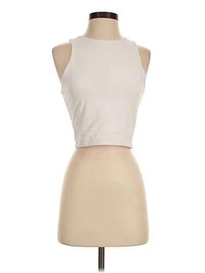 Pre-owned Efan Tank Top Ivory Halter Neckline Tops