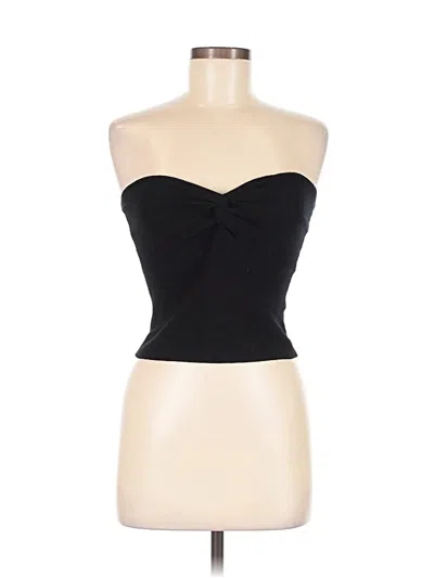 Pre-owned Efan Tube Top Black Strapless Neckline Tops