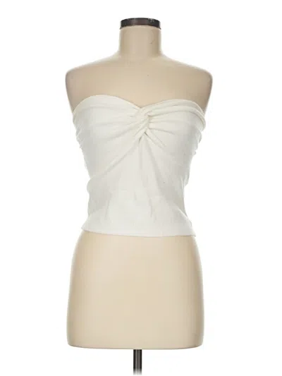 Pre-owned Efan Tube Top Ivory Strapless Neckline Tops