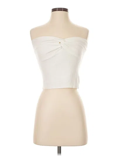 Pre-owned Efan Tube Top Ivory Strapless Neckline Tops