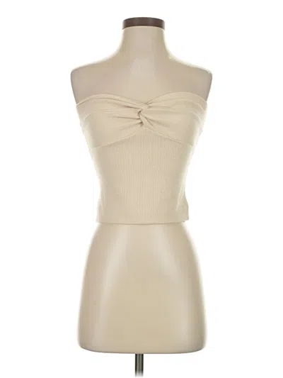 Pre-owned Efan Tube Top Ivory Strapless Neckline Tops In White
