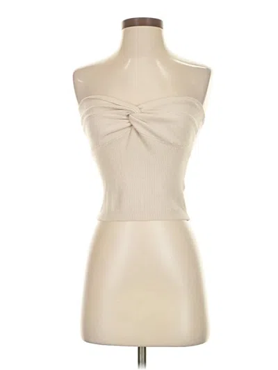 Pre-owned Efan Tube Top Ivory Strapless Neckline Tops In White