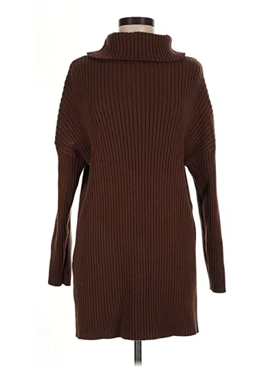 Pre-owned Efan Turtleneck Sweater In Brown