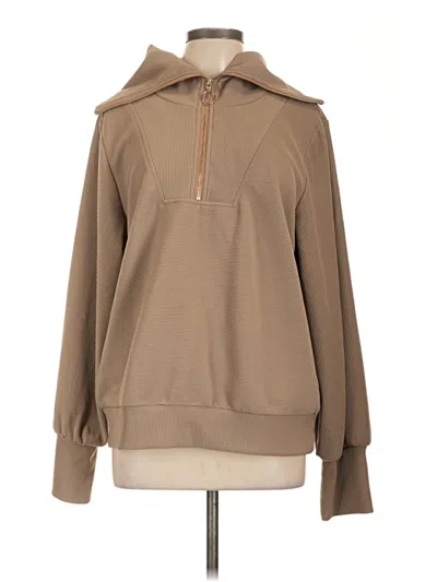 Pre-owned Efan Zip Up Hoodie In Brown