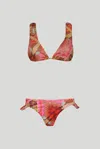 Effek F**k Bikini  Venture  Con Top A Triangolo Alto In Rosa