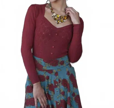 Effie's Heart Beguile Sweater In Rusty In Brown