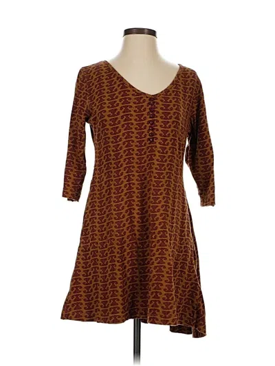Pre-owned Effie's Heart Casual Dress In Burgundy