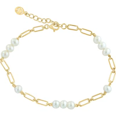 Effy 14k ,fresh Water Pearl Bracelet In Multi