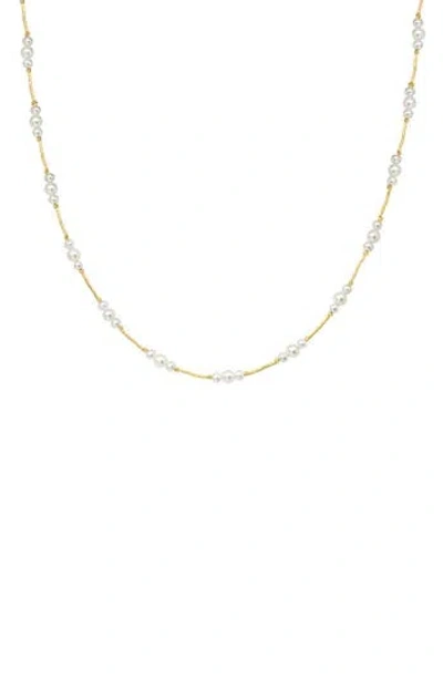 Effy 14k Gold 3-5mm Freshwater Pearl Necklace In White