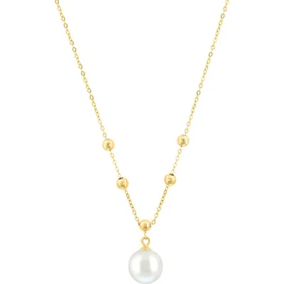 Effy 14k Gold 6mm Freshwater Pearl Y-necklace In White