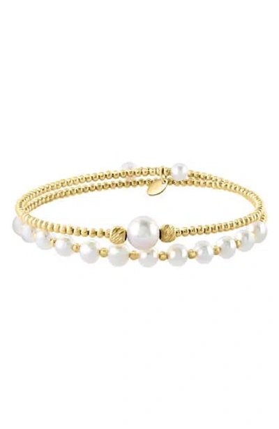 Effy 14k Gold Beaded Freshwater Pearl Bracelet