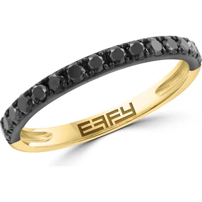 Effy 14k Gold Black Diamond Ring