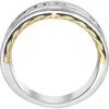 Effy 14k Gold Channel Set Diamond Band Ring In White Gold/yellow Gold