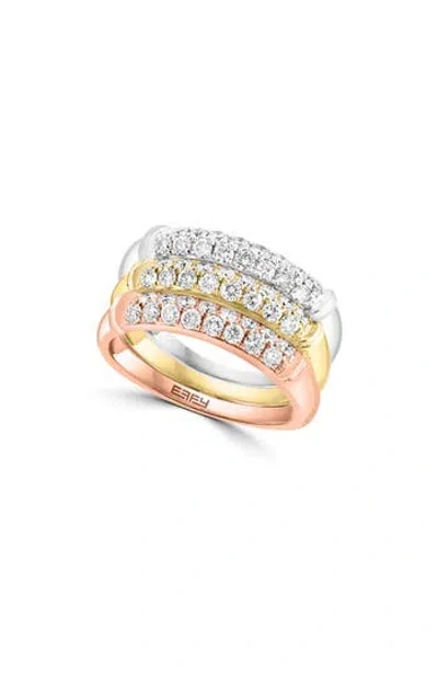Effy 14k Gold Diamond Stack Ring