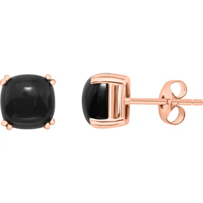 Effy 14k Gold Onyx Cabochon Cushion Stud Earrings