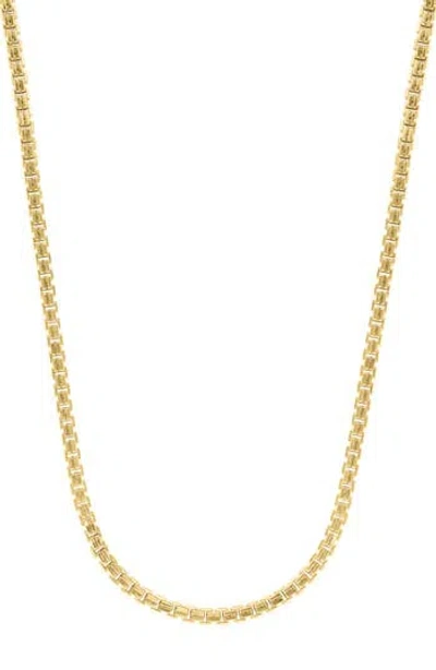 Effy 14k Gold Plated Sterling Silver Box Chain Necklace In Yellow