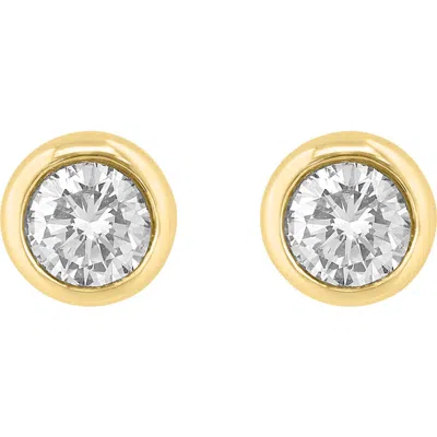 Effy 14k Gold Plated Sterling Silver Diamond Stud Earrings