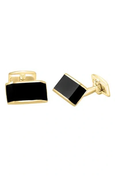 Effy 14k Gold Plated Sterling Silver Onyx Cuff Links