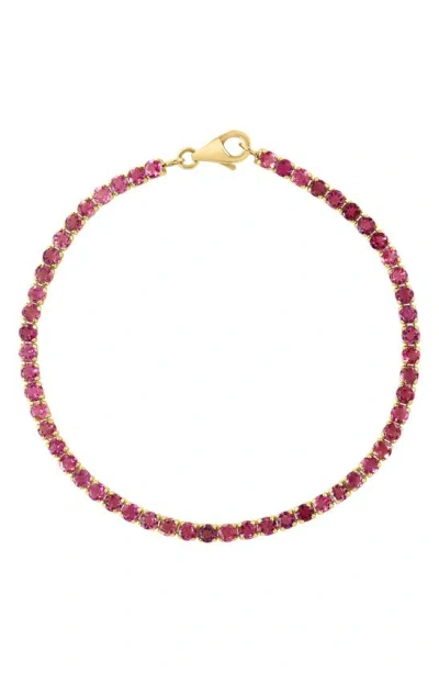 Effy 14k Gold Tourmaline Bracelet In Pink