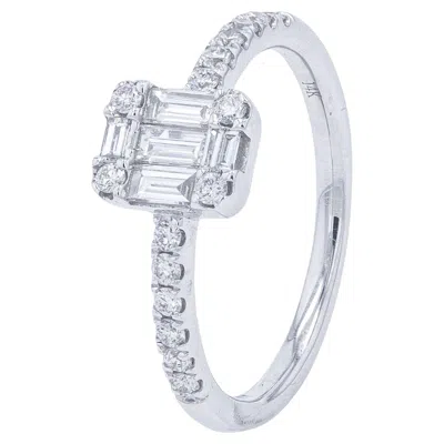 Pre-owned Effy 14k Wg .51 Ct Diamond  Ring In Multiple