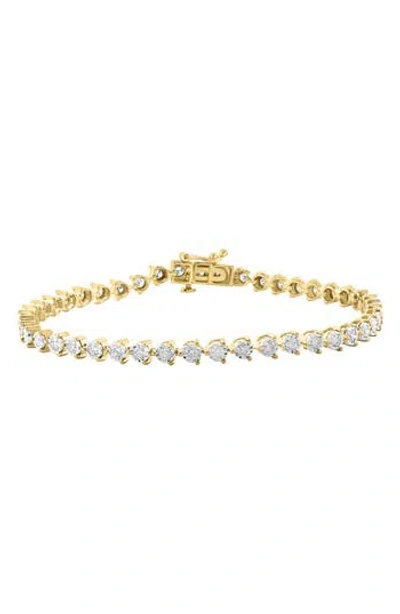 Effy 14k White & Yellow Gold Diamond Bracelet
