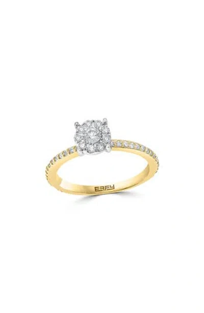 Effy 14k White And Yellow Gold Diamond Rind In Yellow Gold/white Gold