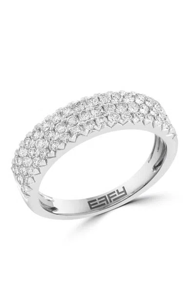 Effy 14k White Gold Diamond Symphony Band In Metallic