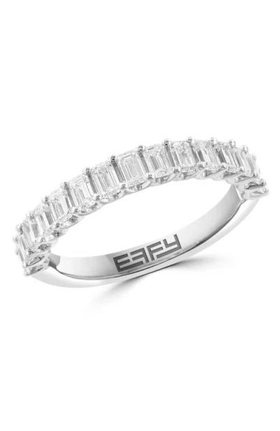 Effy 14k White Gold Lab Grown Diamond Band In Metallic