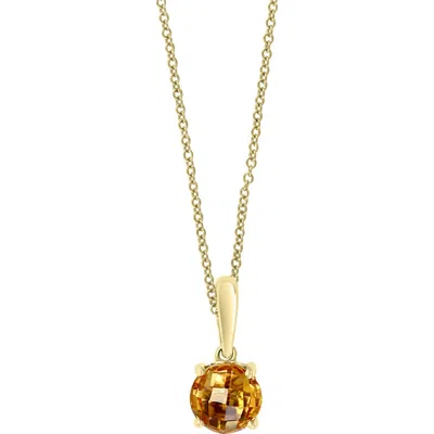 Effy 14k Yellow Gold Citrine Necklace
