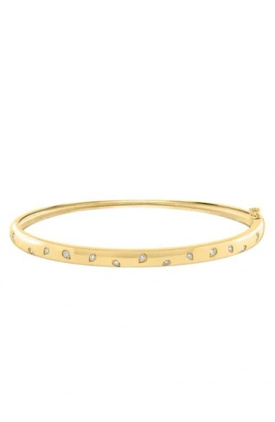 Effy 14k Yellow Gold Diamond Bangle Bracelet In Red