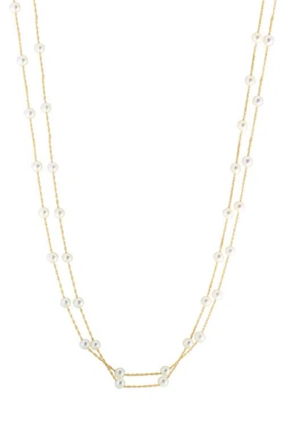 Effy 14k Yellow Gold Freshwater Pearl Double-strand Necklace