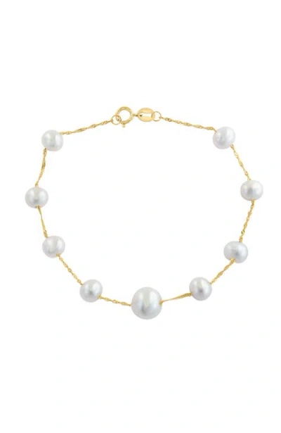 Effy 14k Yellow Gold Freshwater Pearl Station Bracelet