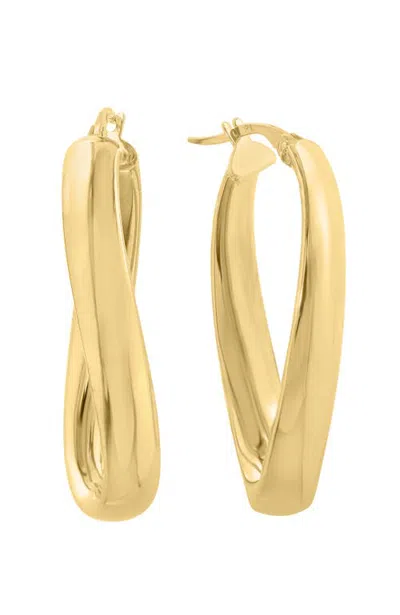 Effy 14k Yellow Gold Modern Muse Gold Hoops In Metallic Gold