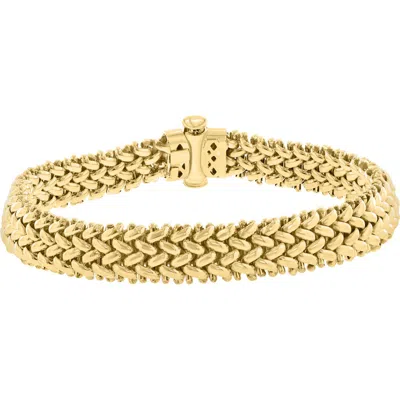 Effy 14k Yellow Gold Royal Weave Gold Bracelet In Metallic Gold