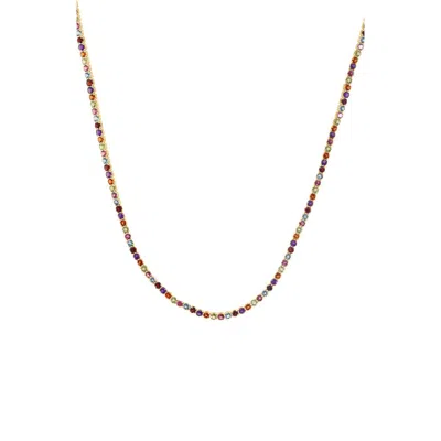 Effy 14k Yellow Gold Semiprecious Stone Tennis Necklace