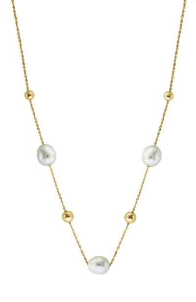 Effy 14ky ,fresh Water Pearl Necklace In Multi