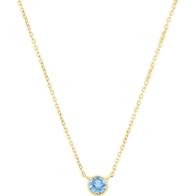 Effy 18k Gold Plated Sterling Silver Blue Stone Pendant Necklace