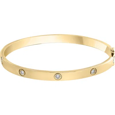 Effy 925 Gold Plated Silver Diamond Bangle