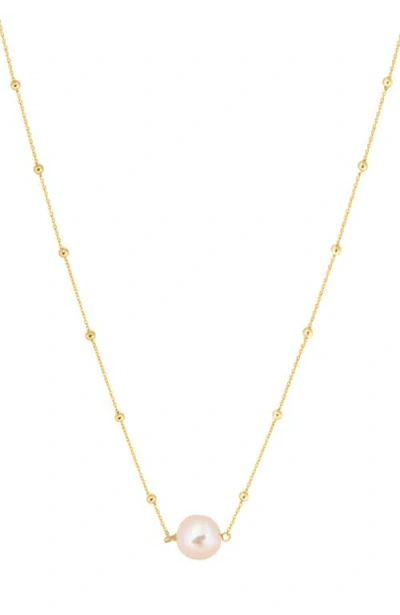 Effy 925 Gold Plated Silver Peach Freshwater Pearl Necklace