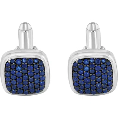 Effy 925 Sterling Silver Sapphire Cuff Link In Blue