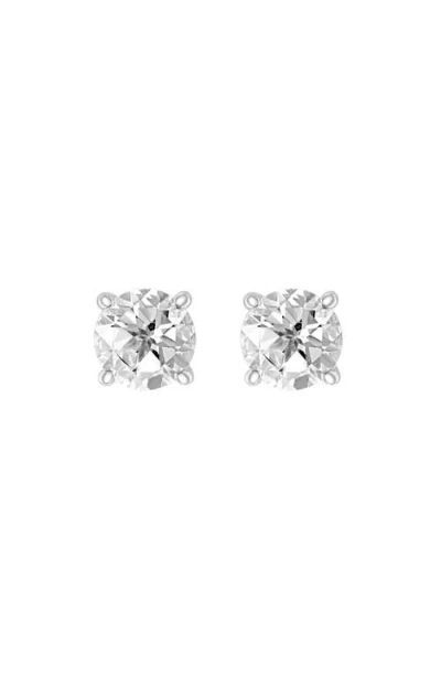 Effy 925 Sterling Silver ,white Topaz Earrings