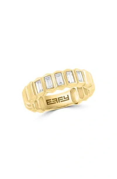 Effy Baguette Cut Lab Grown Diamond Ring In Gold