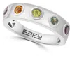 Effy Bezel Set Gemstone Band Ring In Silver