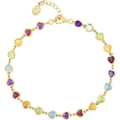 Effy Bezel Set Gemstone Bracelet In Gold