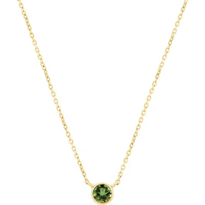 Effy Bezel Stone Pendant Necklace In Gold