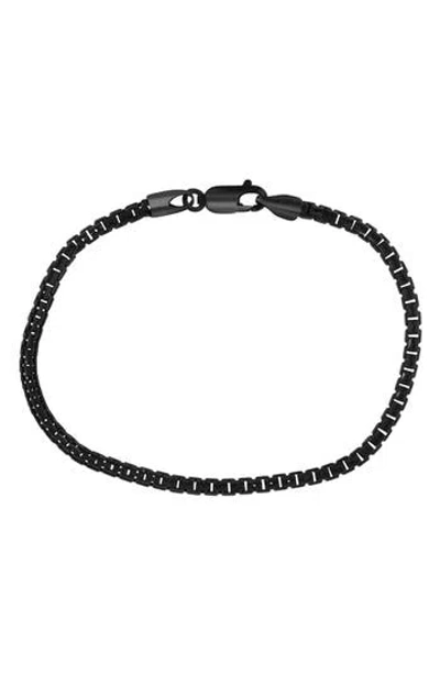 Effy Black Sterling Silver Box Chain Bracelet