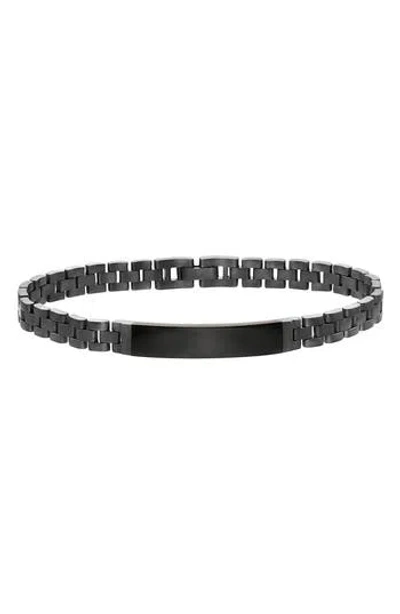 Effy Black Sterling Silver Onyx Bar Chain Bracelet